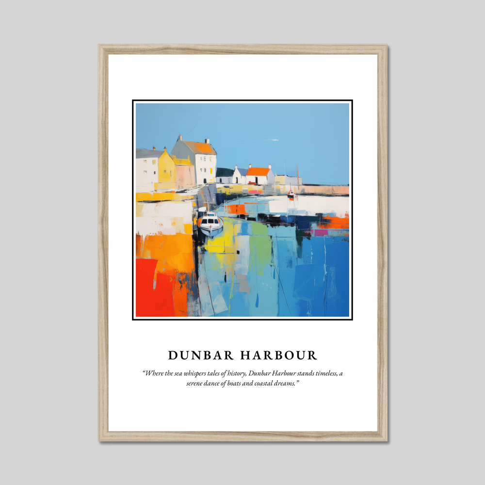 Poster in a natural frame