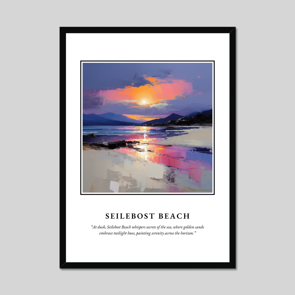 Poster in a black frame