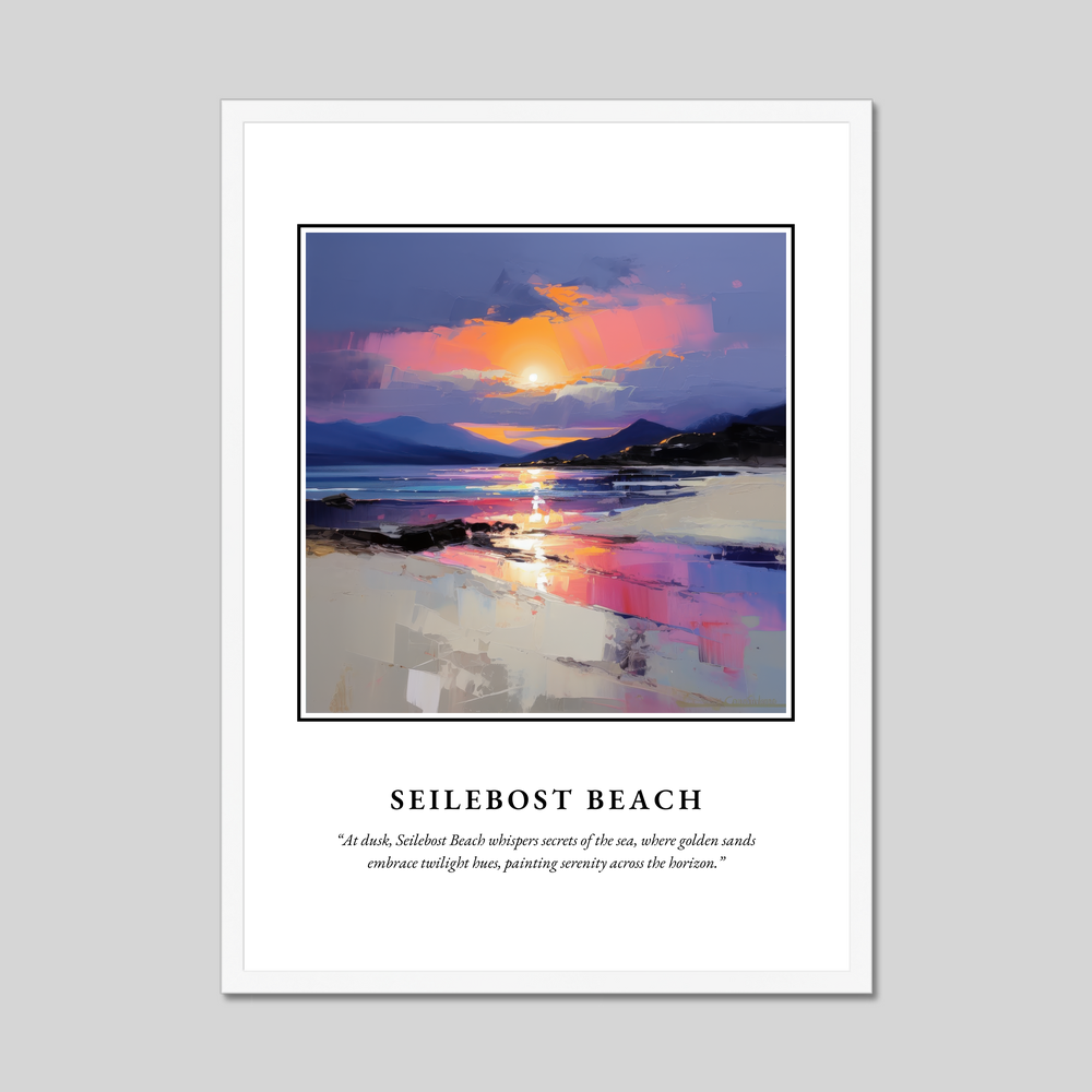 Poster in a white frame