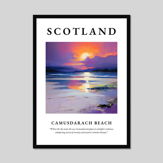 Poster of Camusdarach Beach, Scotland.