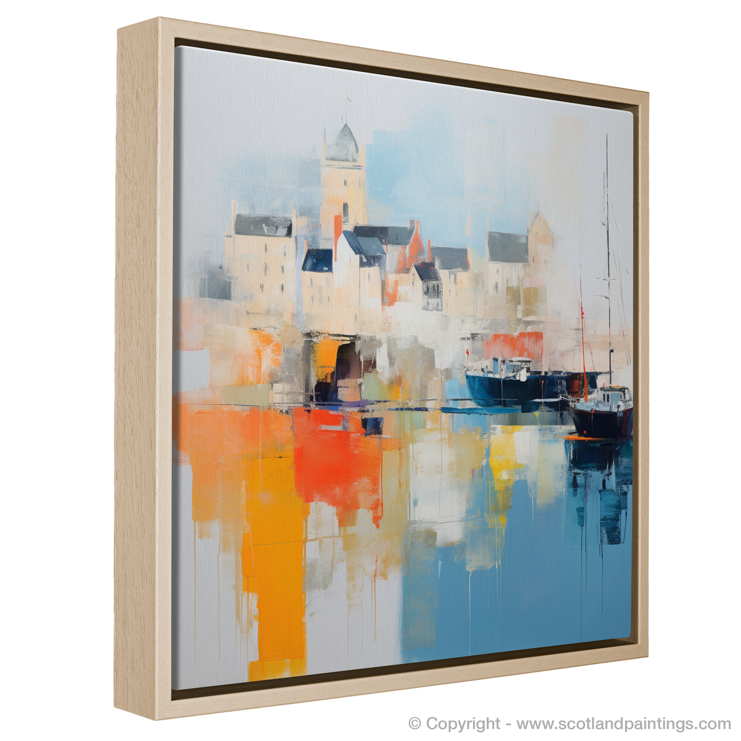 Charlestown Harbour Reverie: An Abstract Ode to Scotland's Coastal Beauty