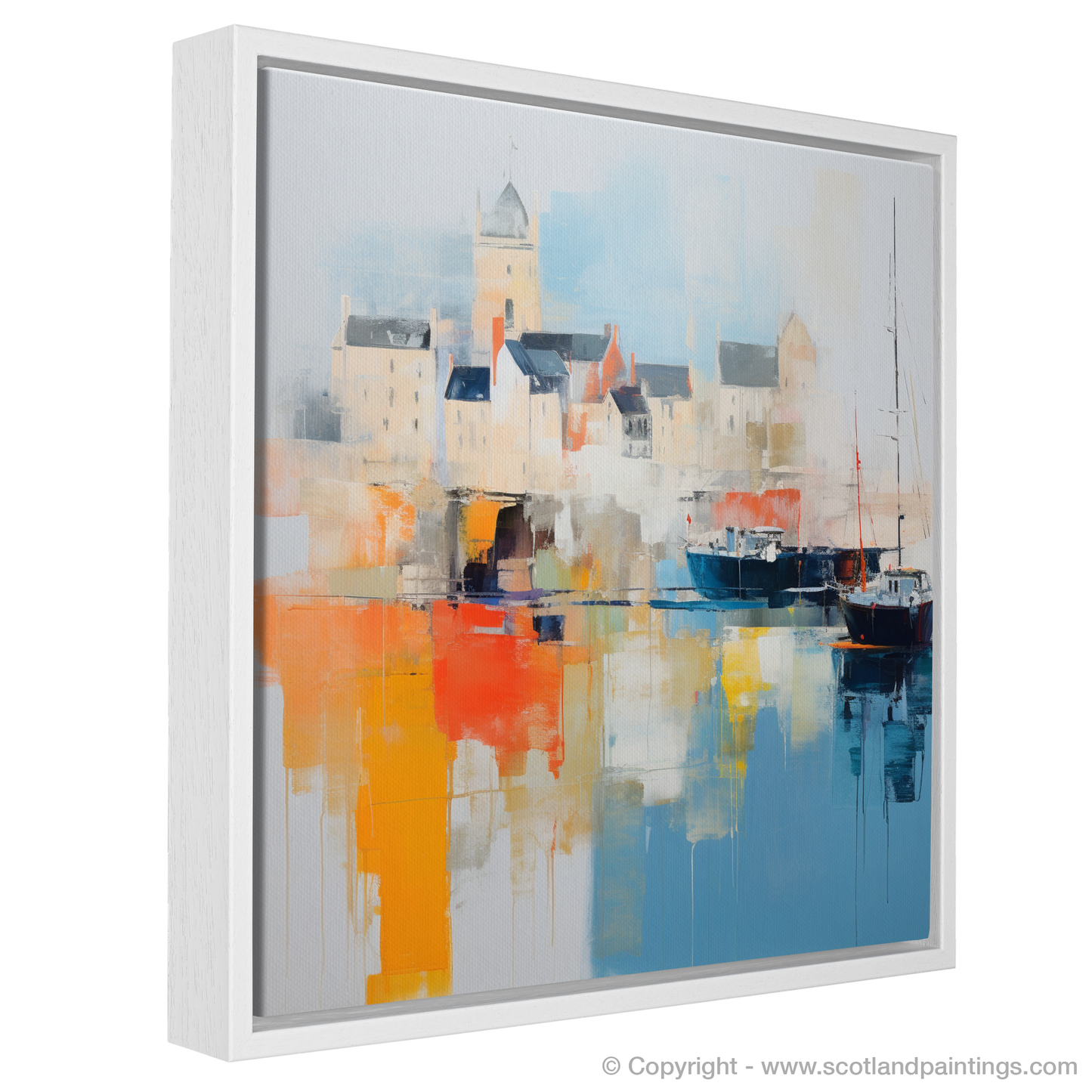 Charlestown Harbour Reverie: An Abstract Ode to Scotland's Coastal Beauty