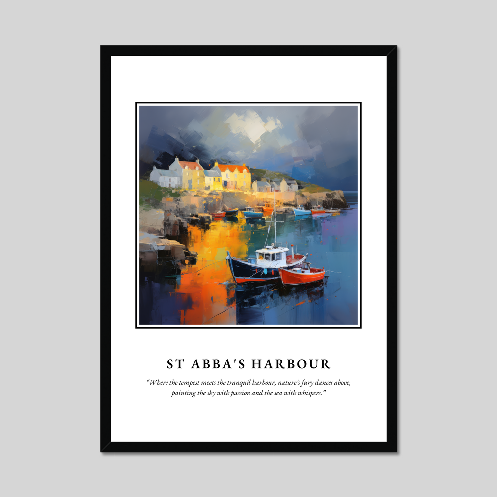 Poster in a black frame