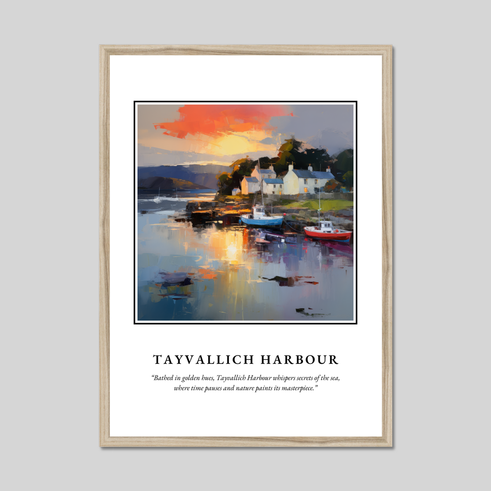 Poster in a natural frame