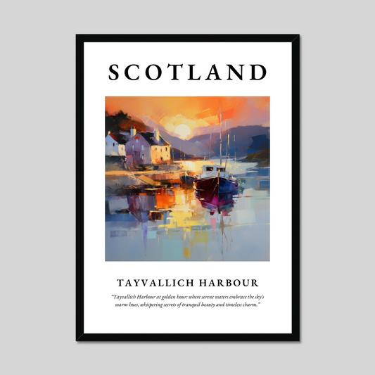 Poster of Tayvallich Harbour, Scotland.