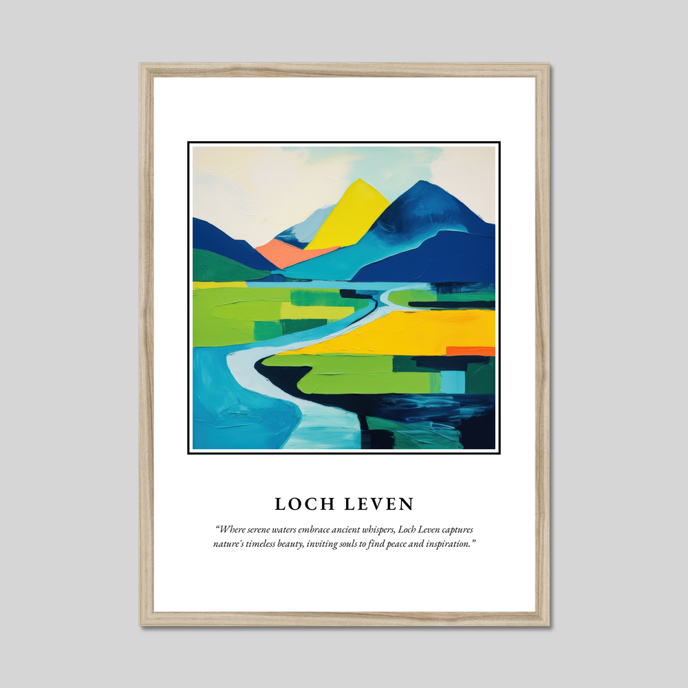 Poster in a natural frame