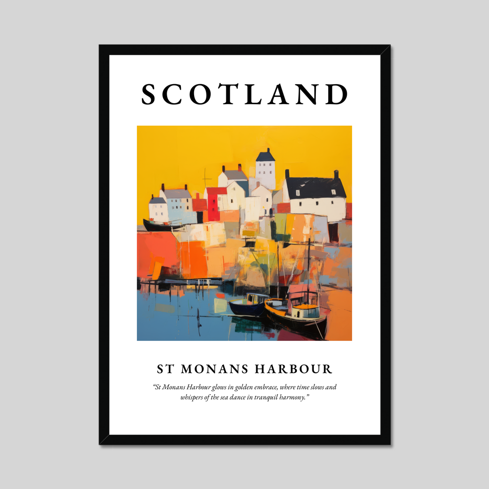 Poster of St Monans Harbour, Scotland.