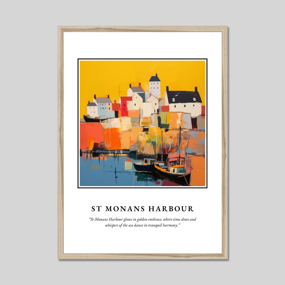 Poster in a natural frame