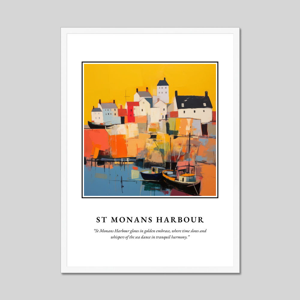 Poster in a white frame