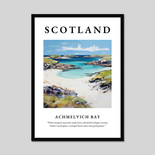 Poster of Achmelvich Bay, Scotland.