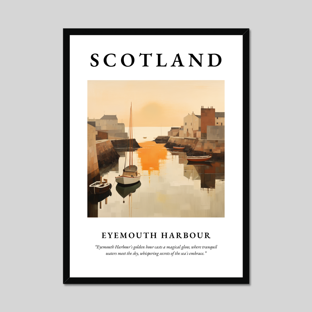 Poster of Eyemouth Harbour, Scotland.