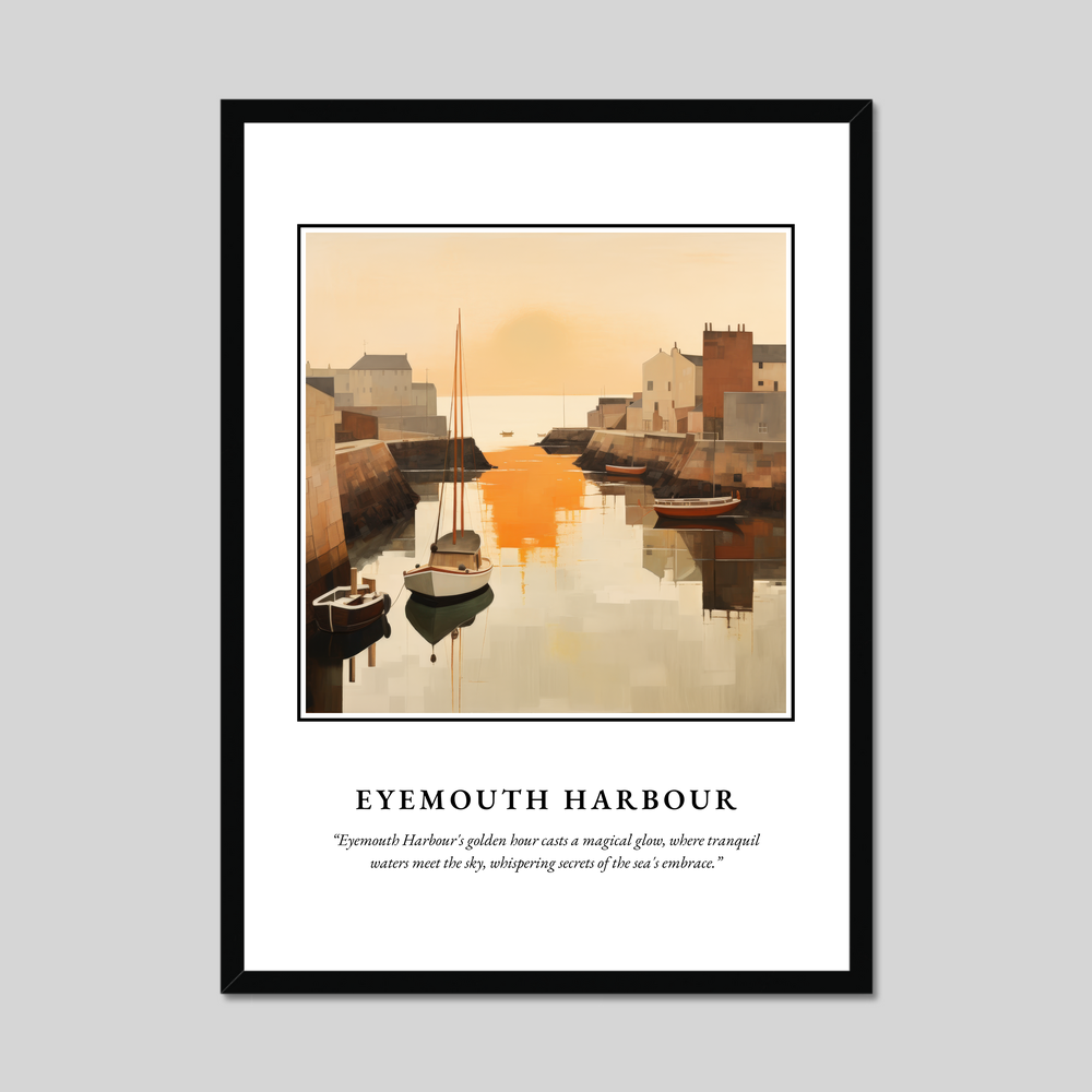 Poster in a black frame