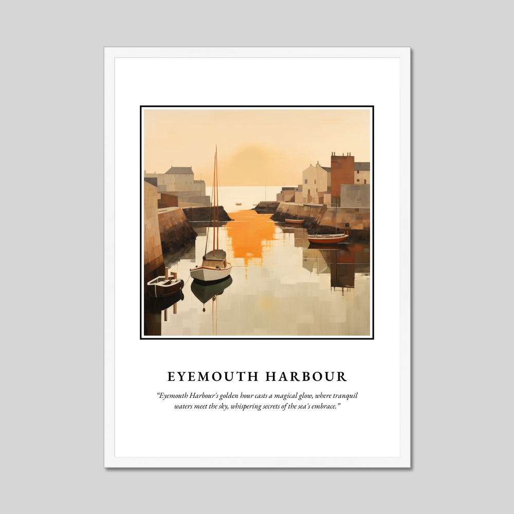 Poster in a white frame