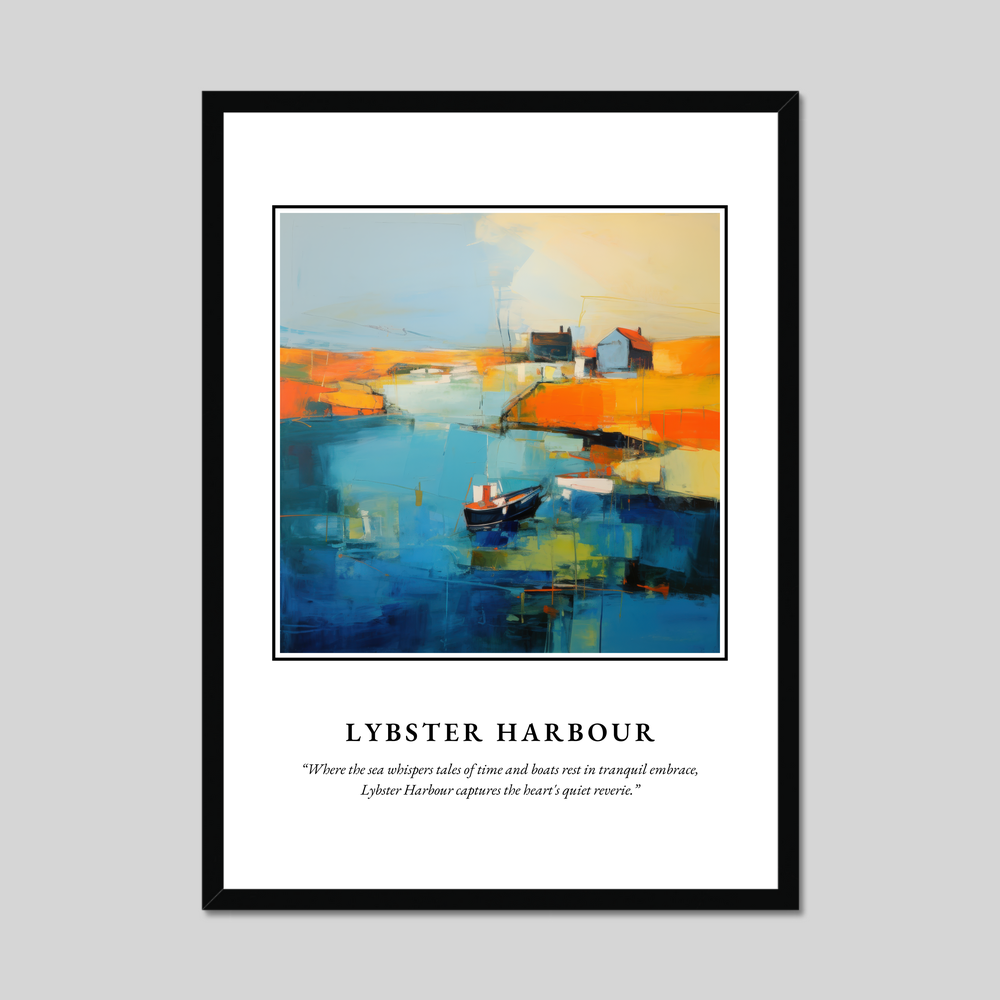 Poster in a black frame