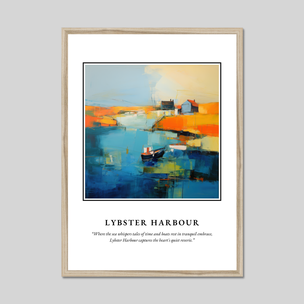 Poster in a natural frame