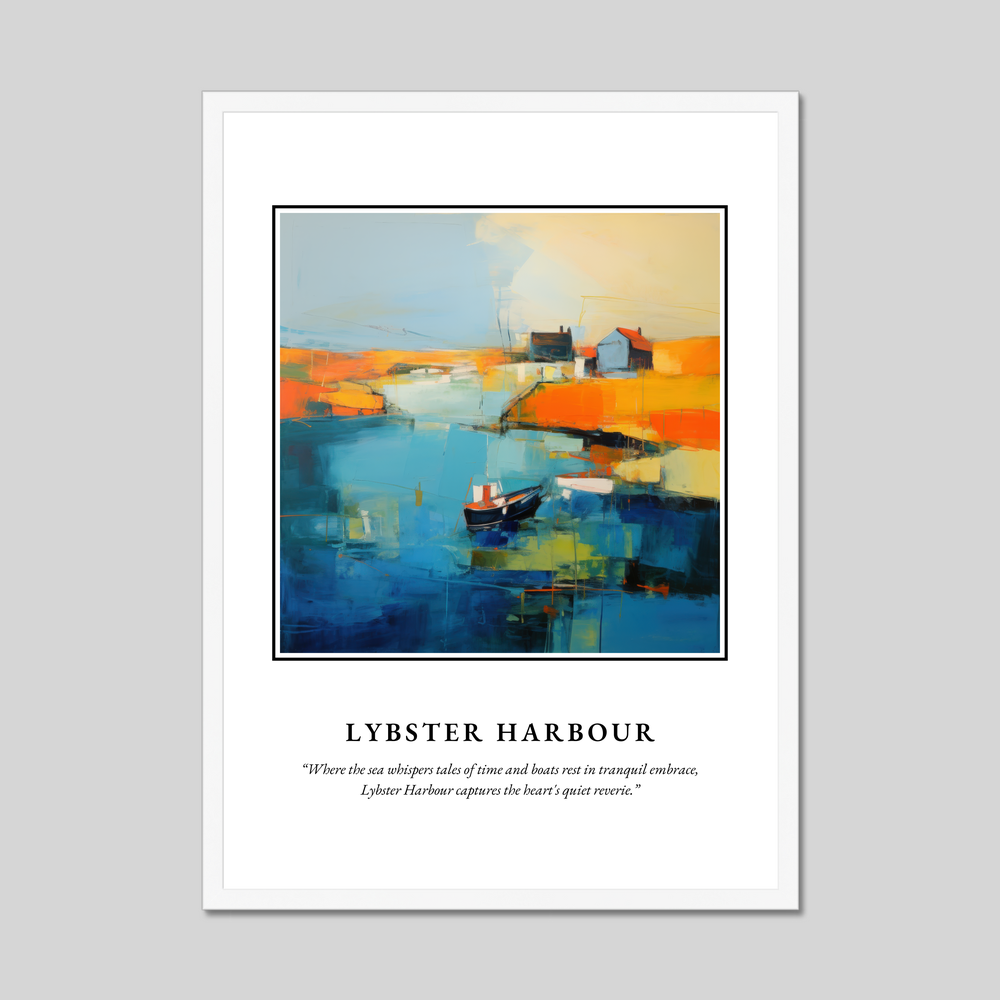 Poster in a white frame