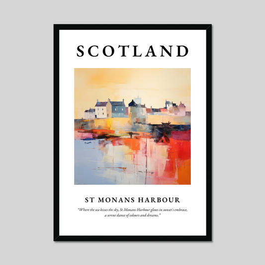 Poster of St Monans Harbour, Scotland.
