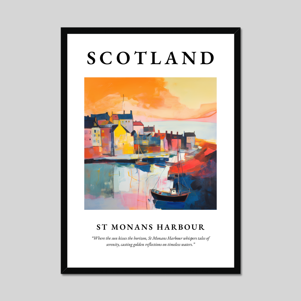 Poster of St Monans Harbour, Scotland.