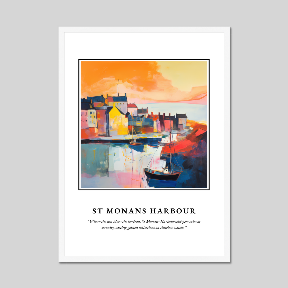 Poster in a white frame