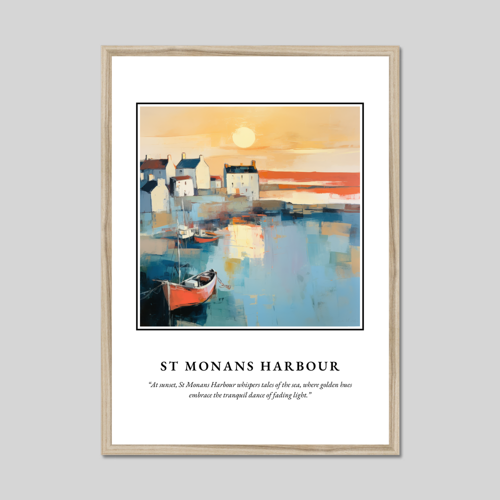 Poster in a natural frame