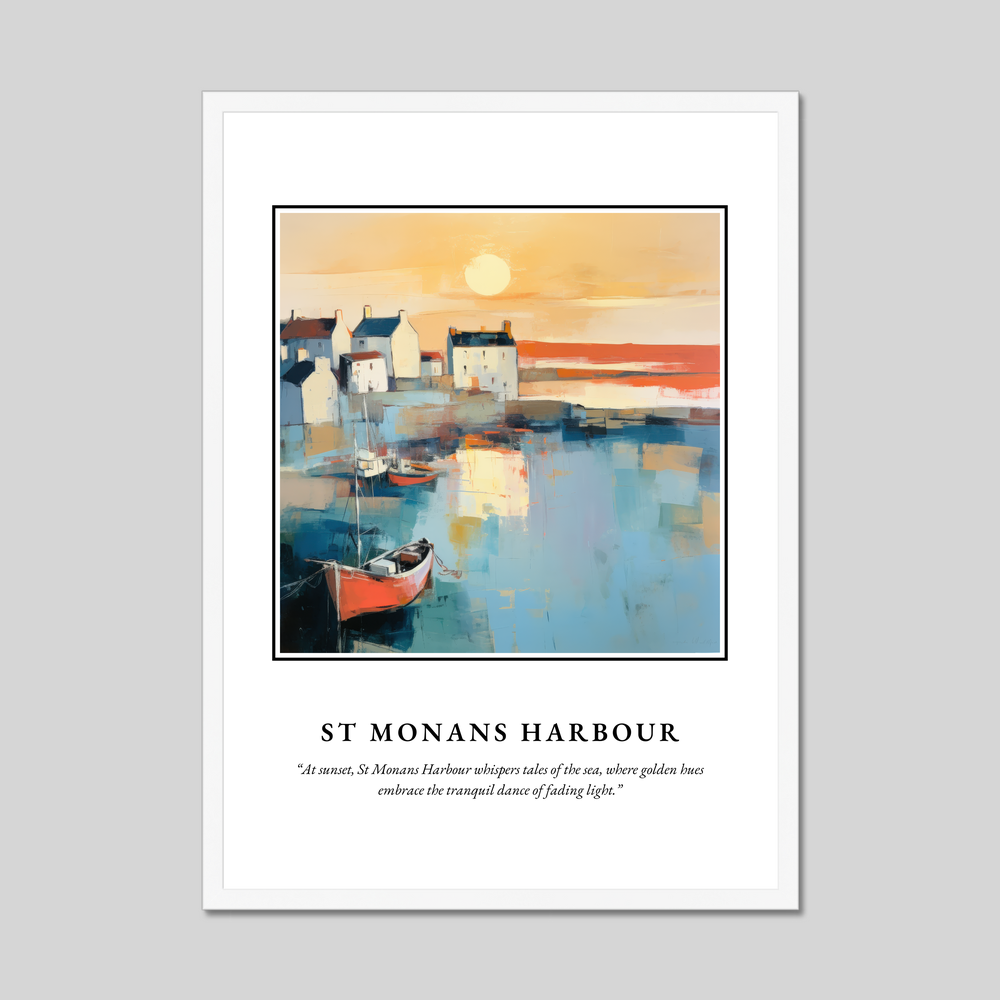 Poster in a white frame