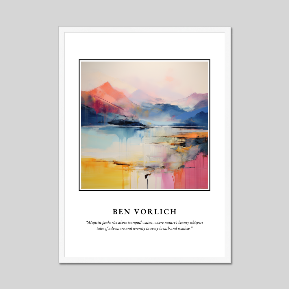 Poster in a white frame