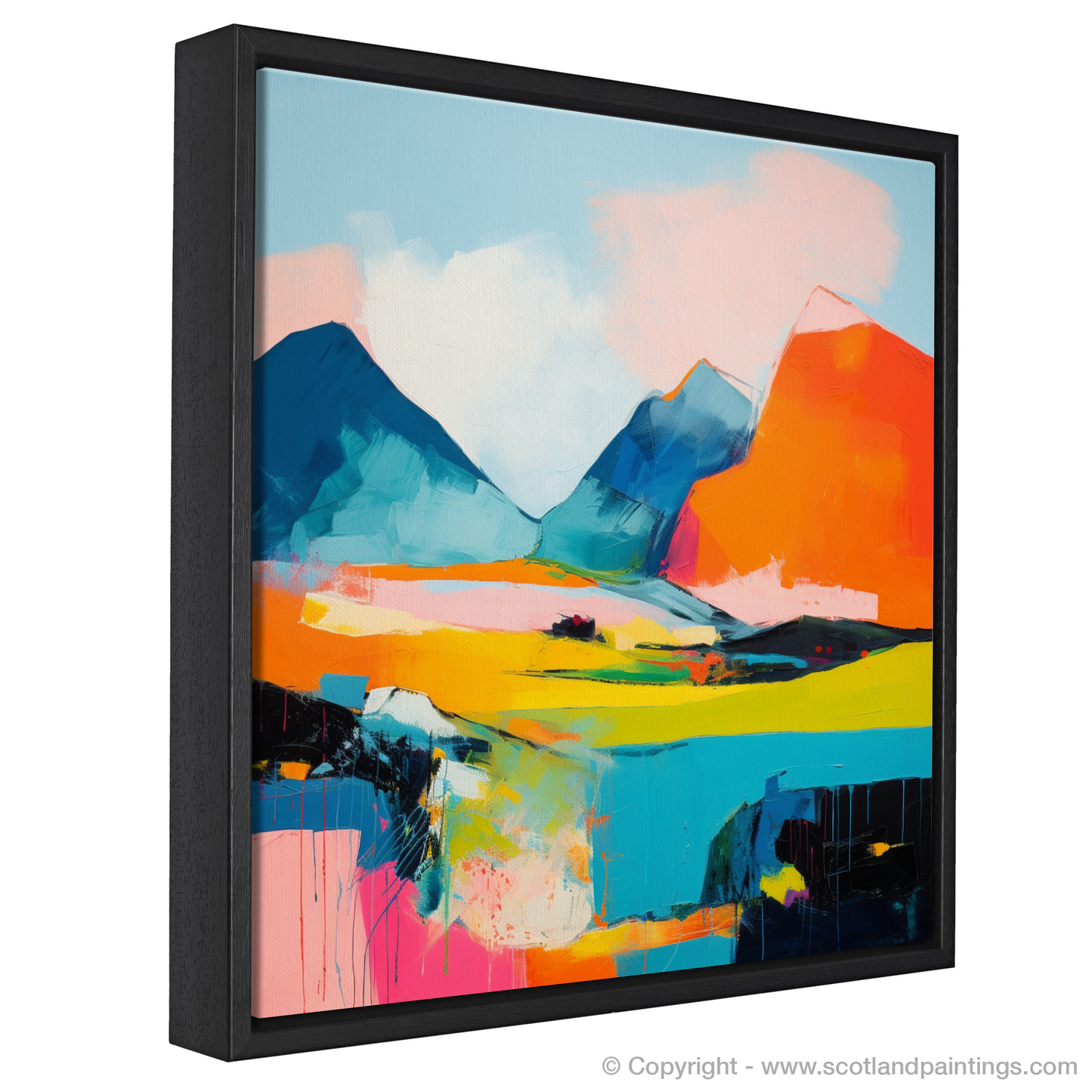 Lochnagar's Fiery Peak: An Abstract Highland Reverie