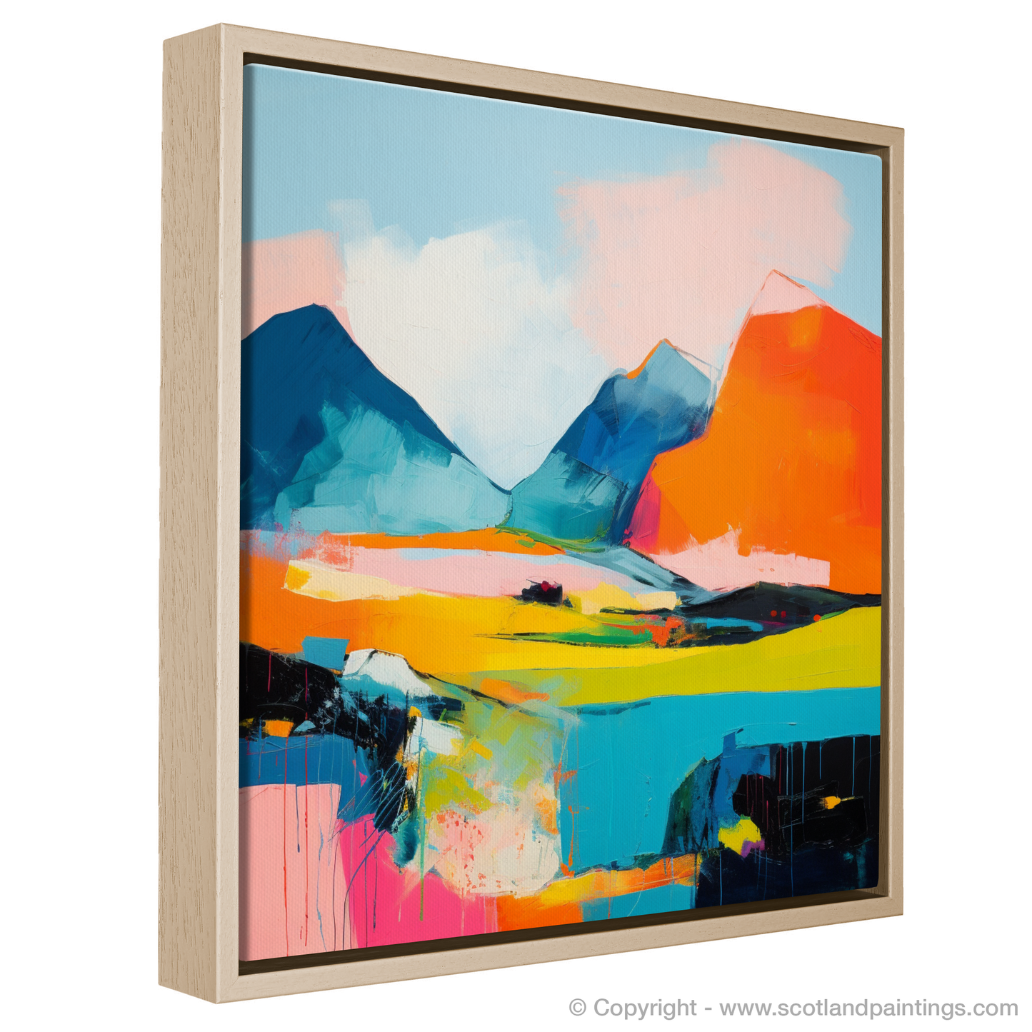 Lochnagar's Fiery Peak: An Abstract Highland Reverie