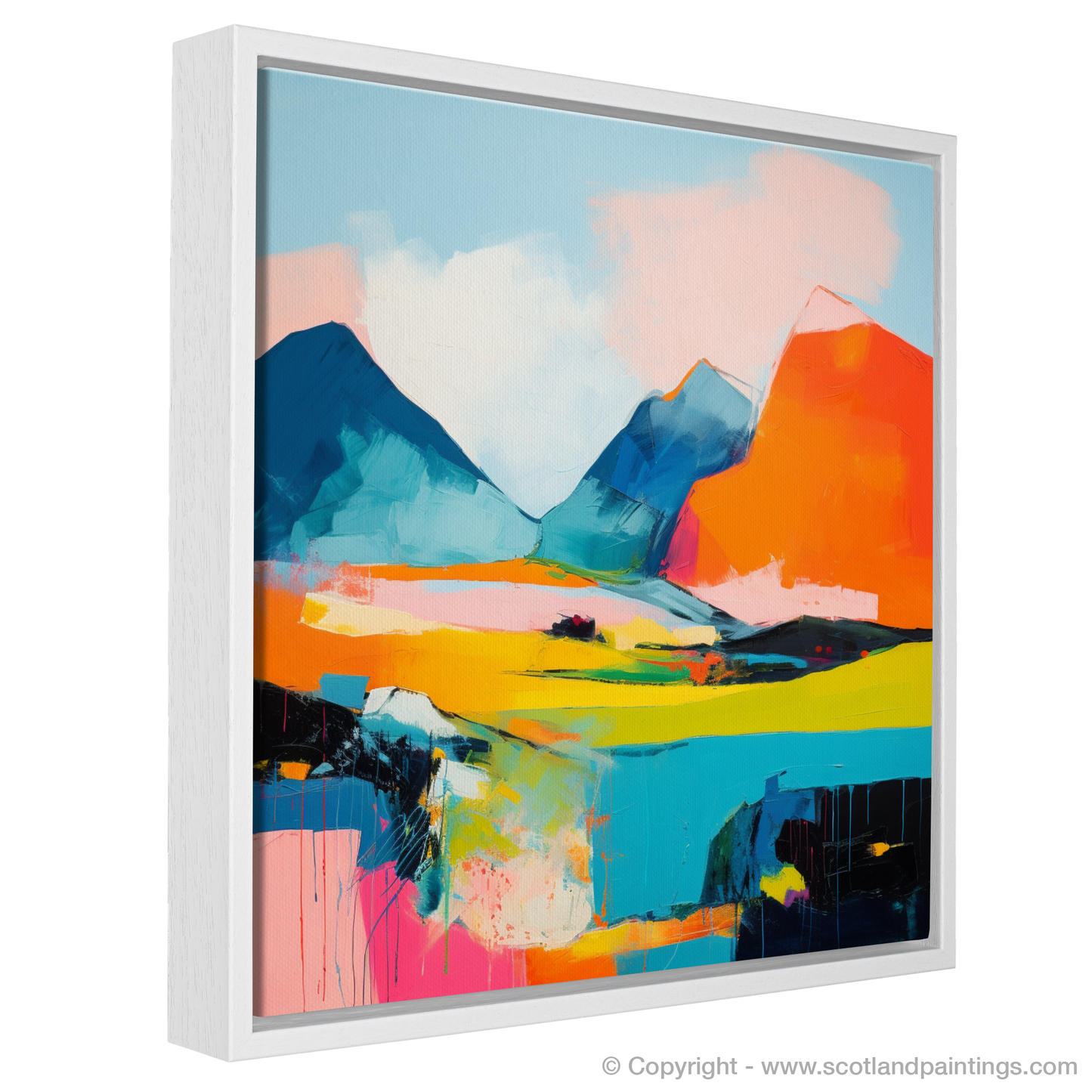 Lochnagar's Fiery Peak: An Abstract Highland Reverie