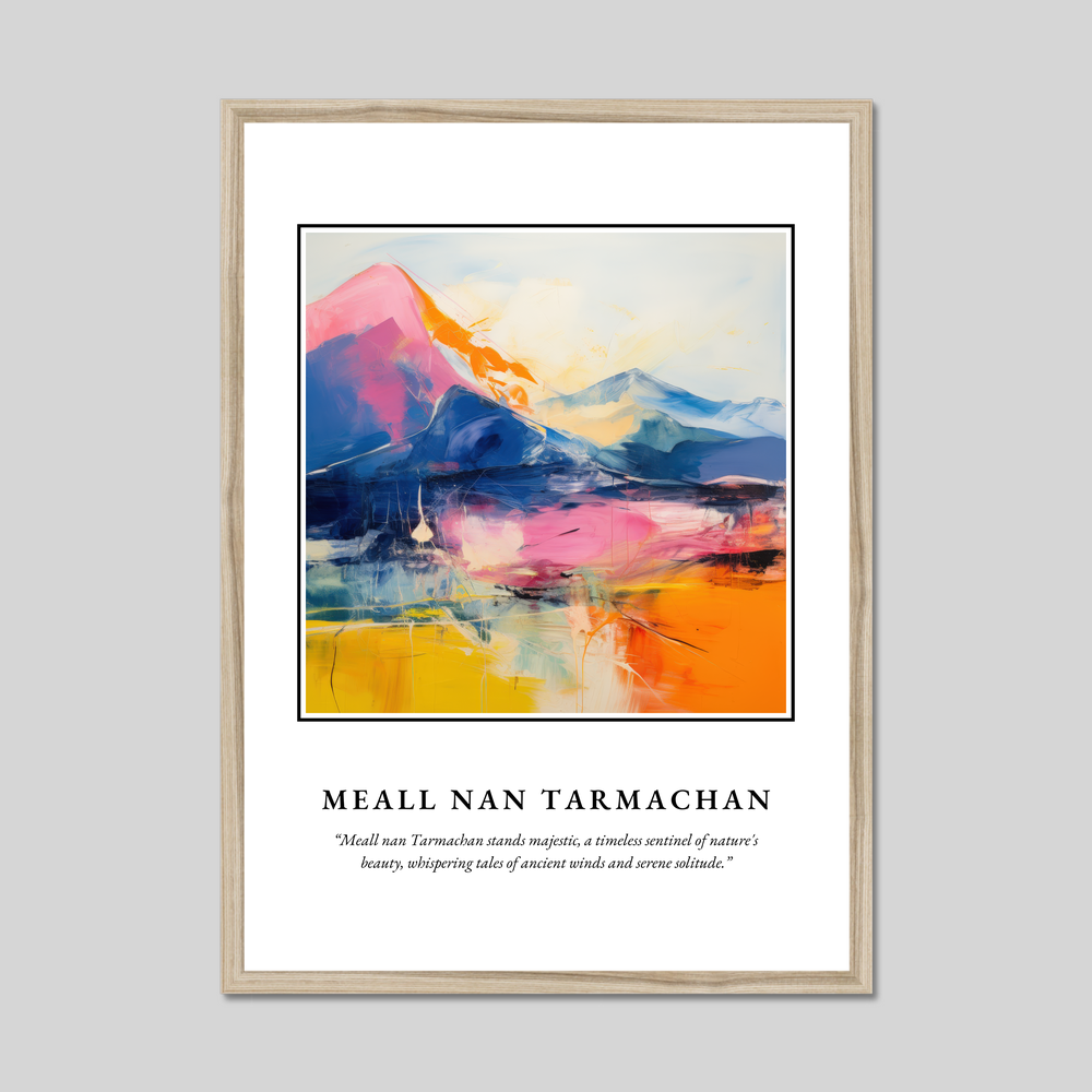 Poster in a natural frame