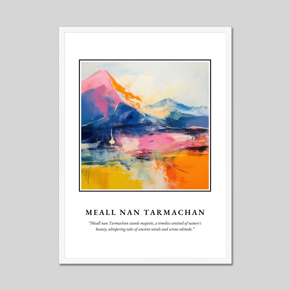 Poster in a white frame