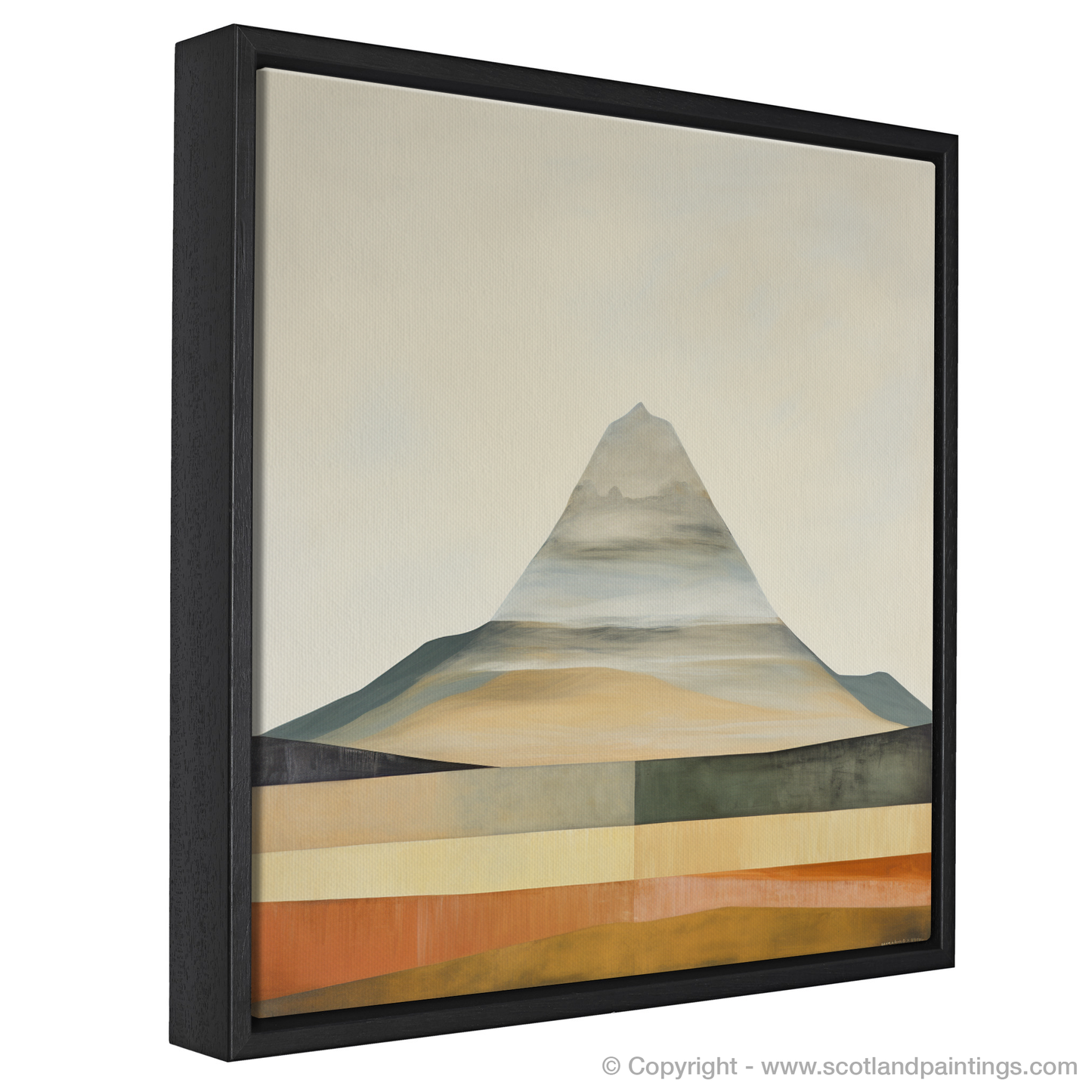 Painting and Art Print of Mount Keen entitled "Abstract Essence of Mount Keen".