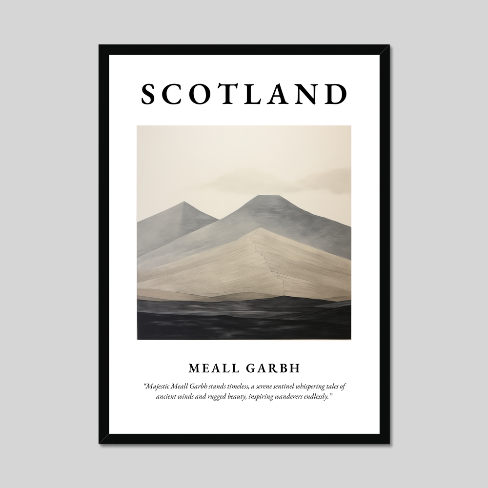 Poster of Meall Garbh, Scotland.
