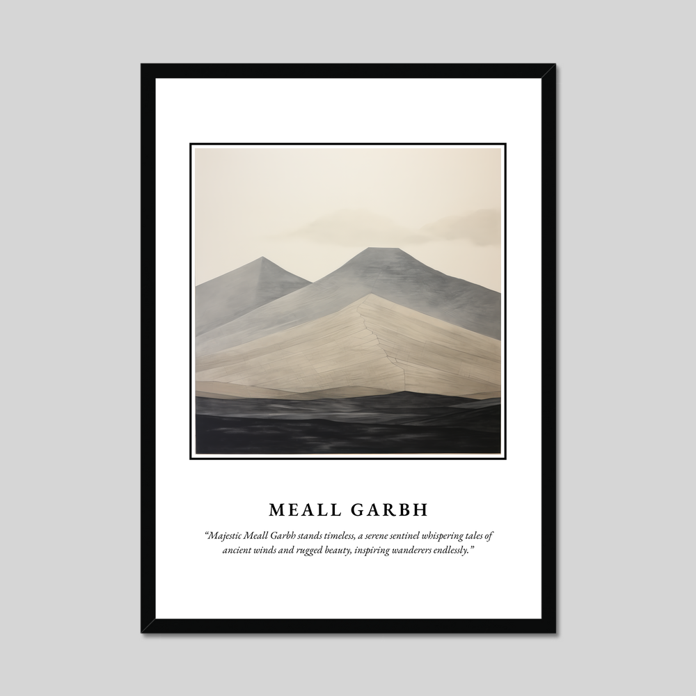 Poster in a black frame