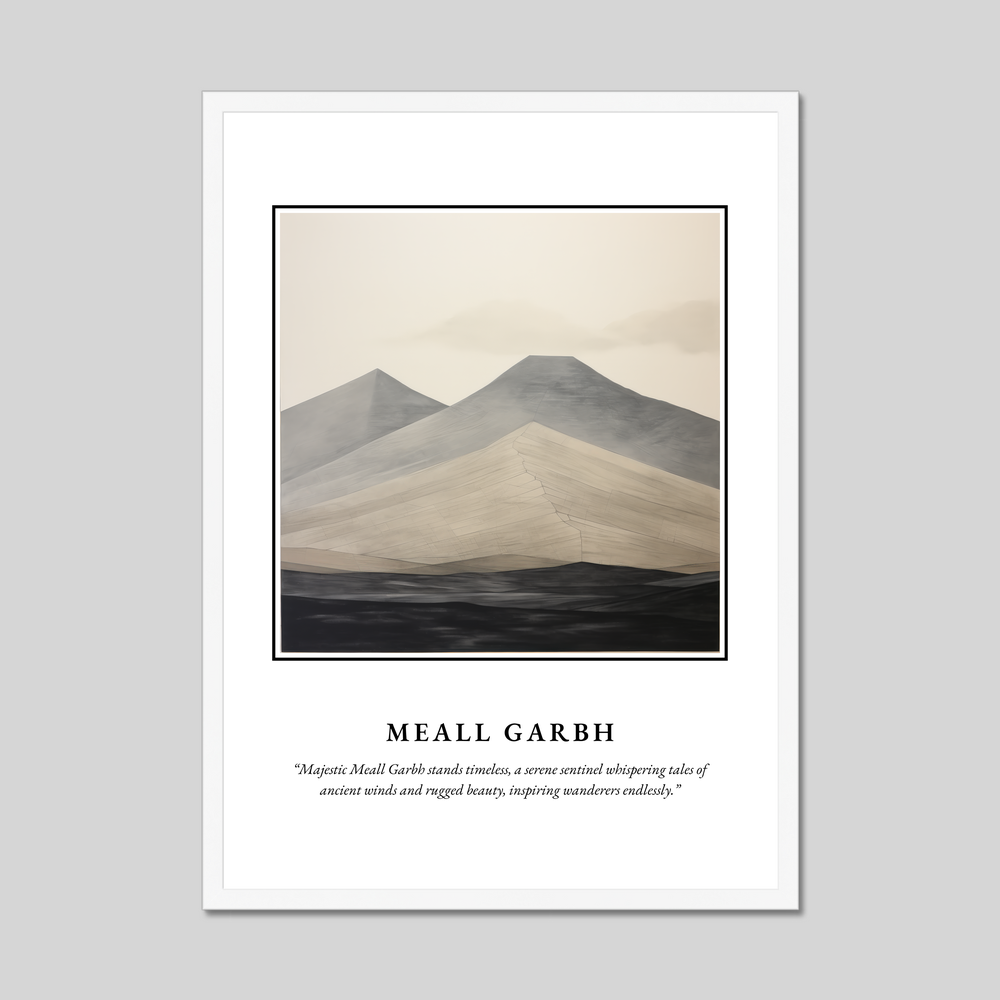 Poster in a white frame