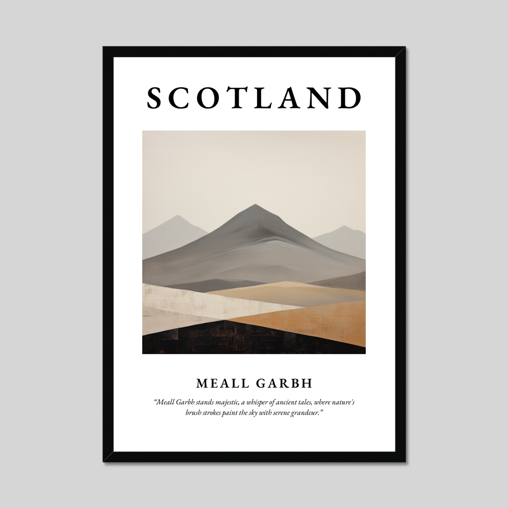 Poster of Meall Garbh, Scotland.