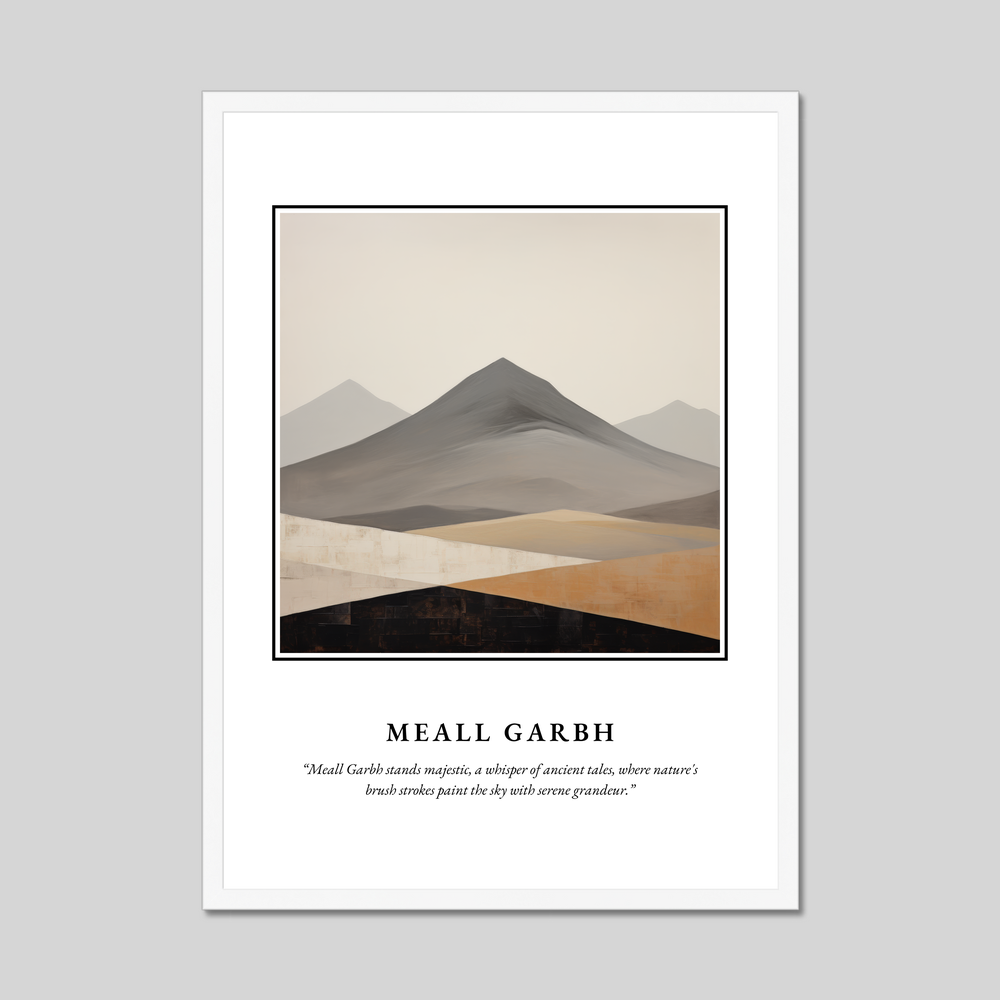 Poster in a white frame