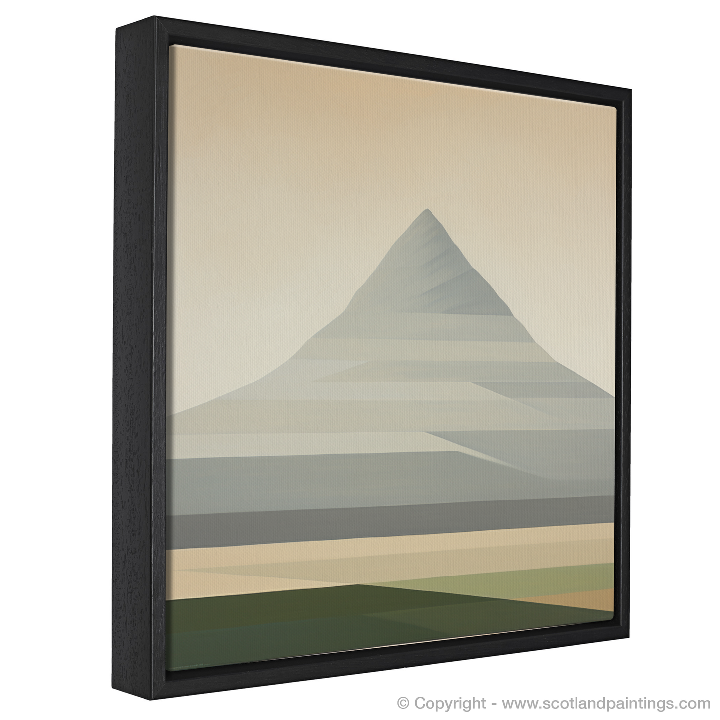 Painting and Art Print of Meall Garbh (Càrn Mairg) entitled "Abstract Highlands: Meall Garbh Reimagined".