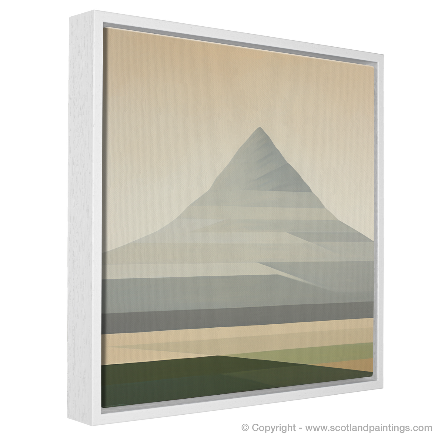 Painting and Art Print of Meall Garbh (Càrn Mairg) entitled "Abstract Highlands: Meall Garbh Reimagined".