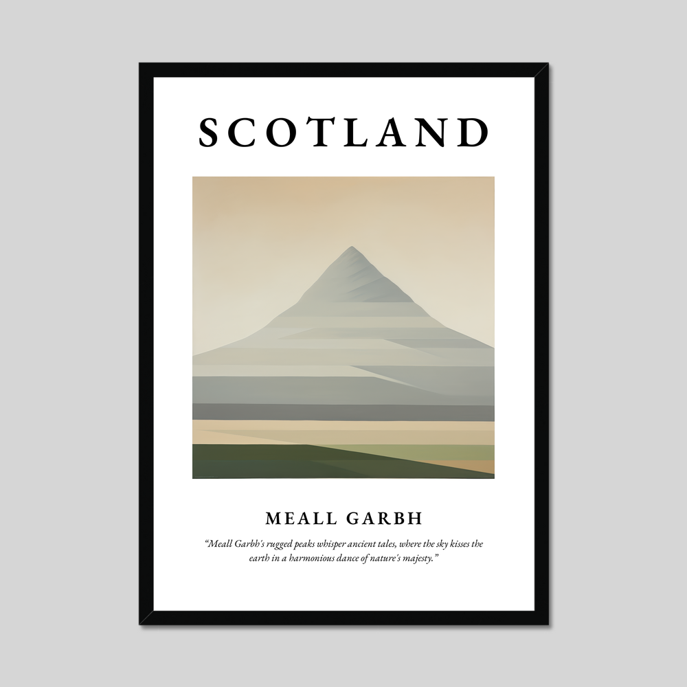 Poster of Meall Garbh, Scotland.