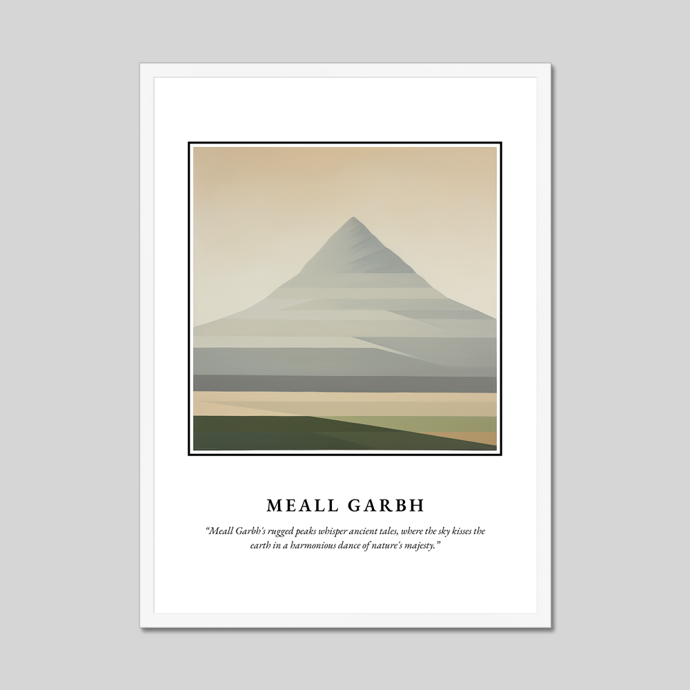 Poster in a white frame