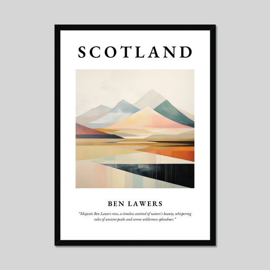 Poster of Ben Lawers, Scotland.