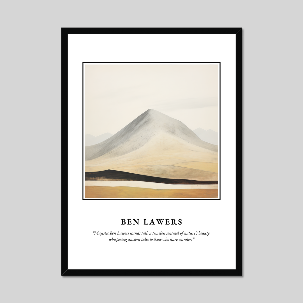 Poster in a black frame