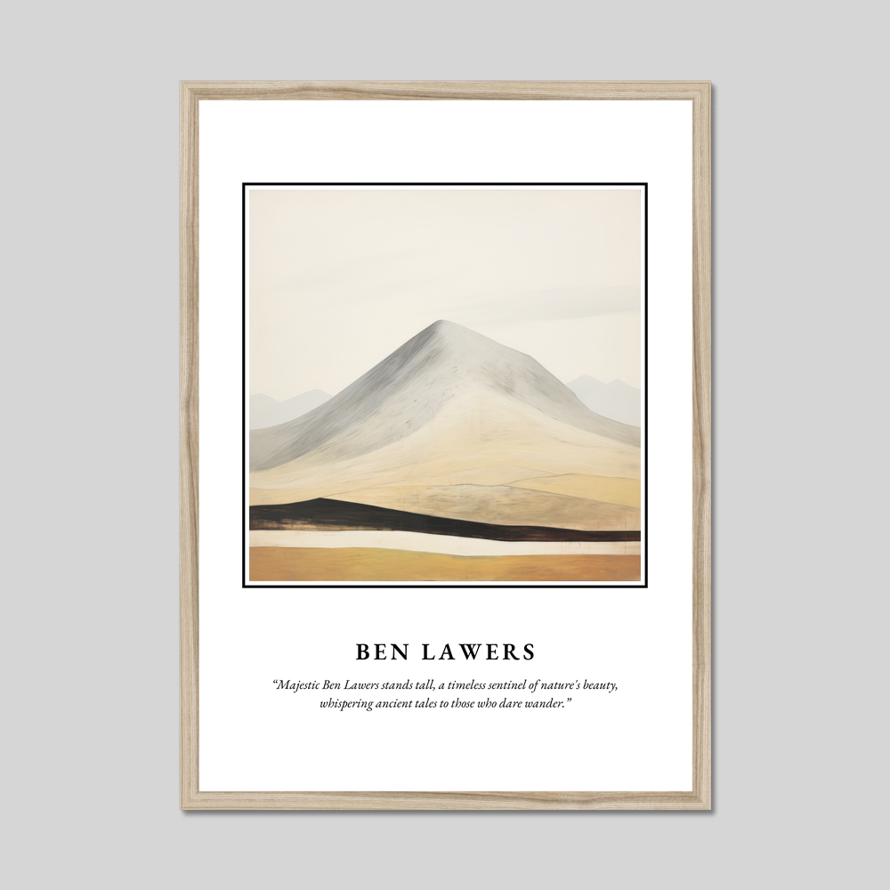 Poster in a natural frame