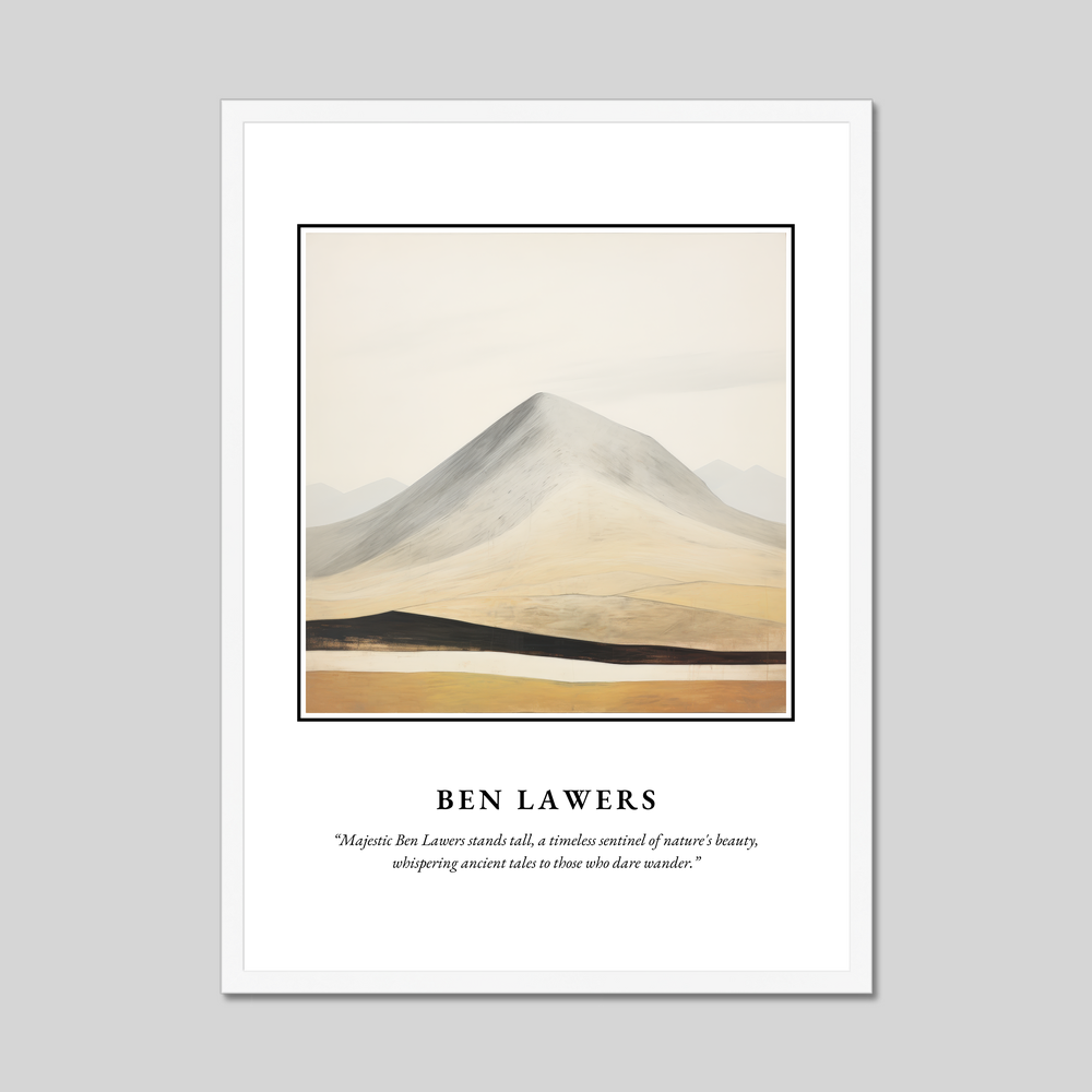 Poster in a white frame