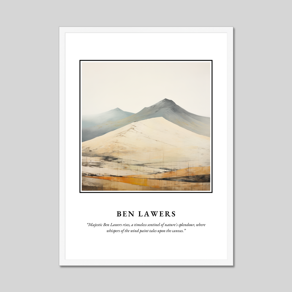 Poster in a white frame