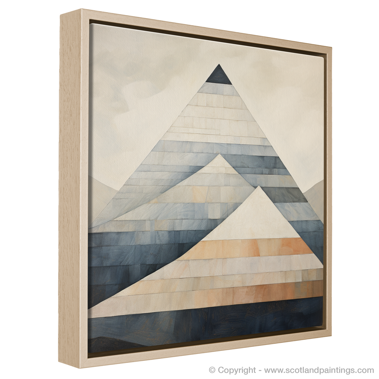 Painting and Art Print of Beinn Dòrain entitled "Beinn Dòrain Reimagined: An Abstract Highland Tapestry".