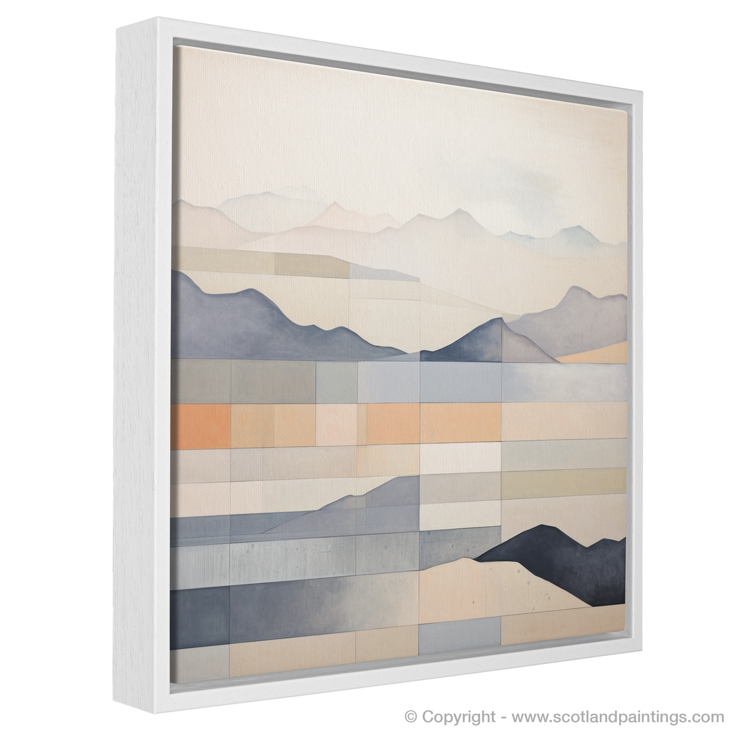 Painting and Art Print of Creag Mhòr (Meall na Aighean) entitled "Abstract Essence of Creag Mhòr".