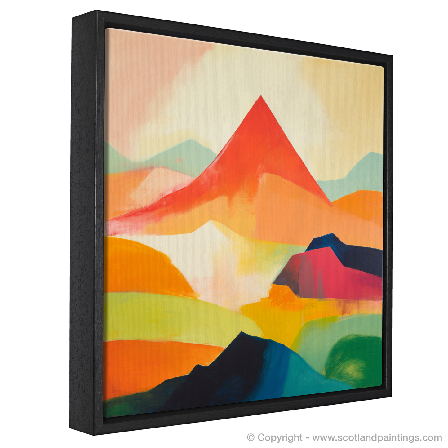 Painting and Art Print of Mount Keen entitled "Abstract Essence of Mount Keen".