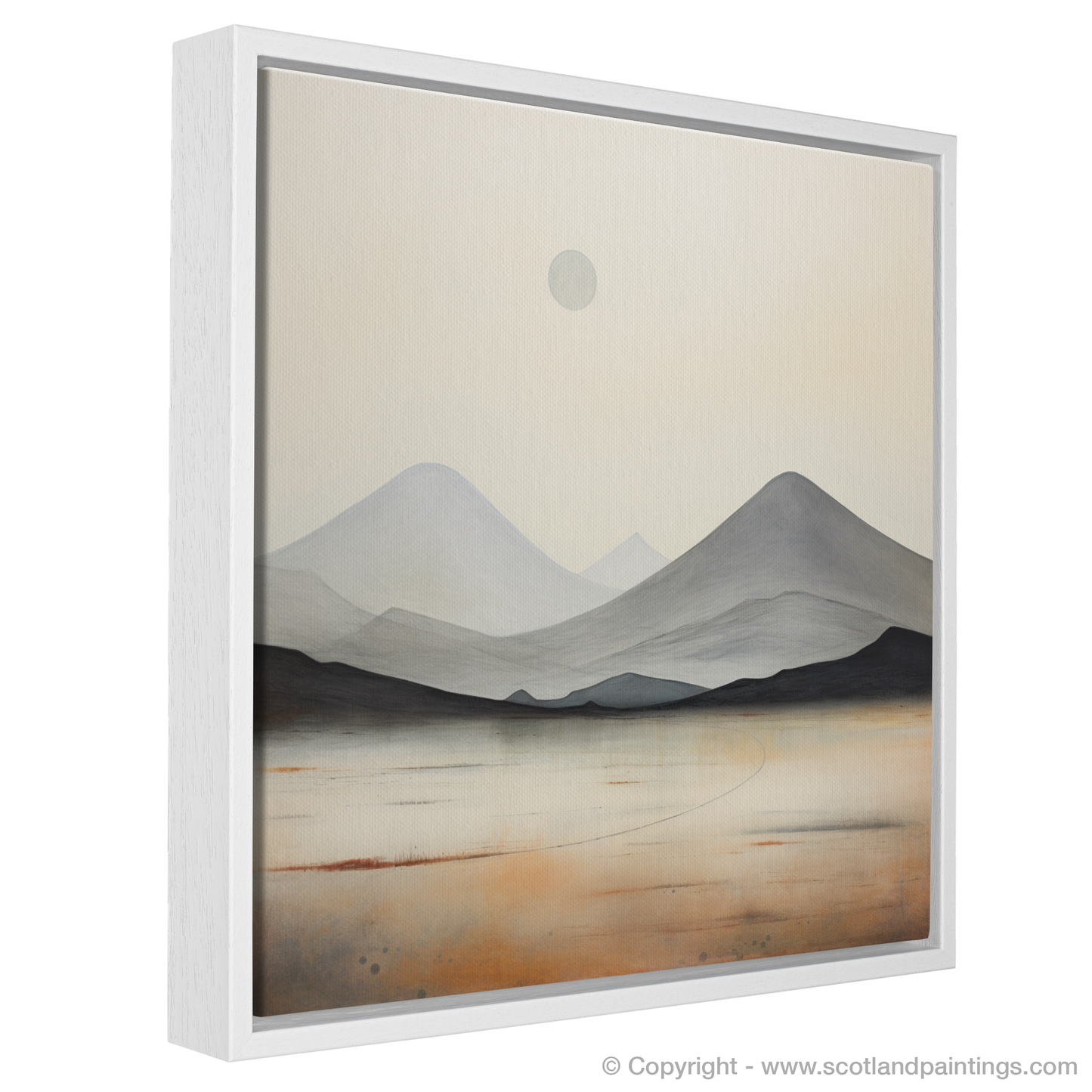 Painting and Art Print of Meall Greigh entitled "Highland Serenity: An Abstract Ode to Meall Greigh".